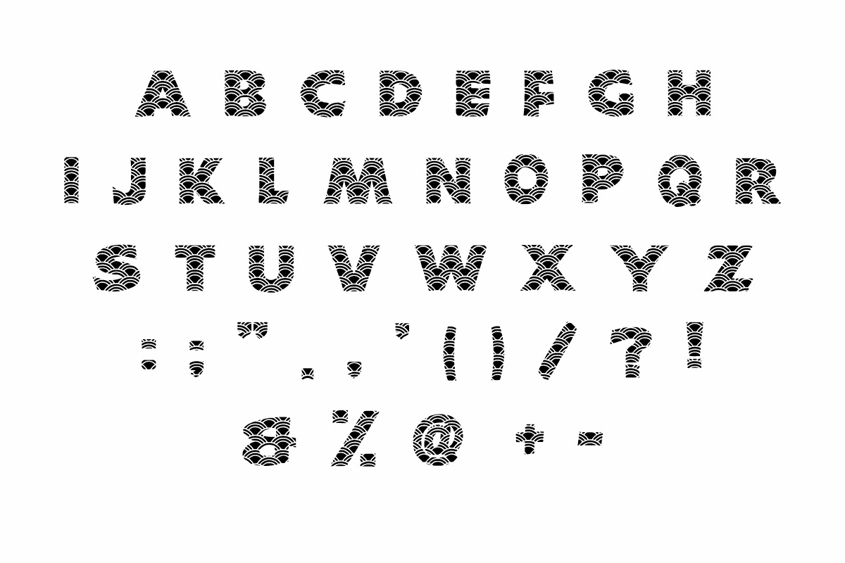 Tokyo Japan Font, a Font by Fourteen Letter (Photo 6 of 6)