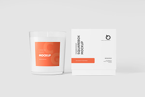 Transparent Candle Glass Mockup Set