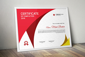 Certificate Word | PSD | AI, a Stationery Template by Curve Design