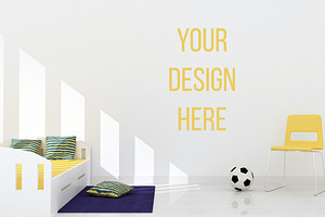 Kids Room Wall/ Frame Mock-up