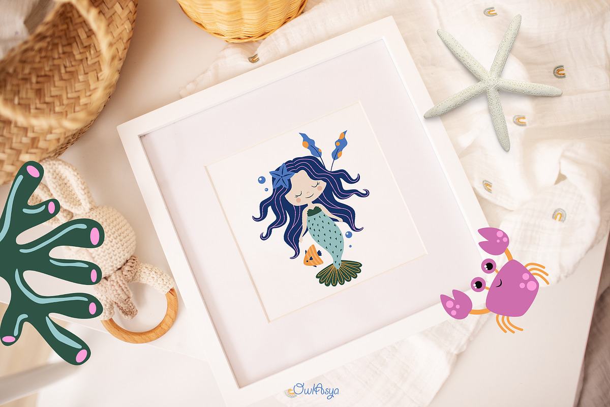 Little Mermaid Collection, an Object Illustration by owlasya (Photo 4 of 10)