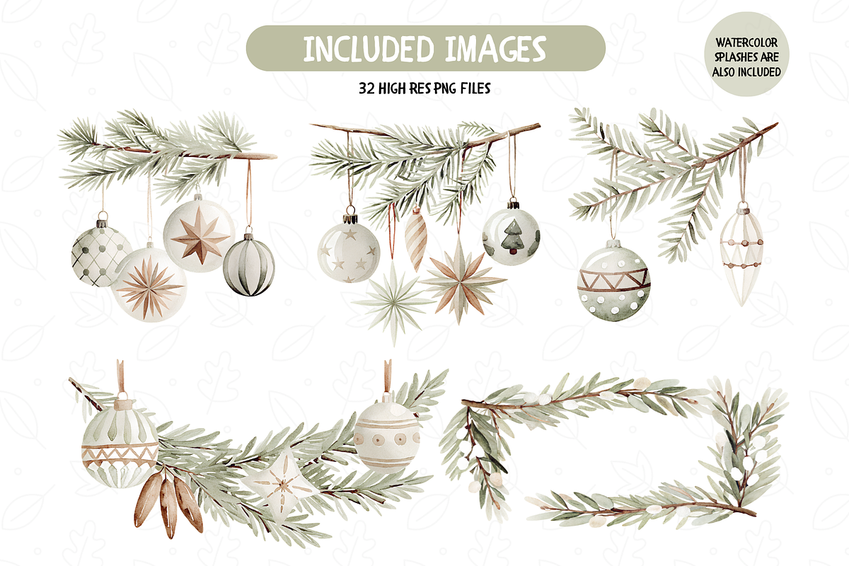 Neutral Winter Clipart Collection, an Illustration by TatiMockup (Photo 2 of 5)
