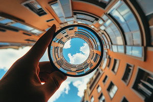 Unique perspective of a circular vie, a Photo by Iftikhar Alam