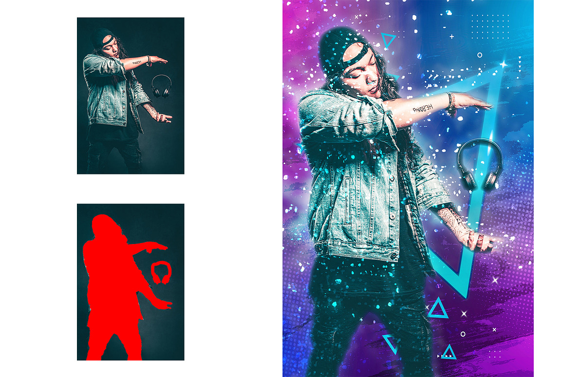 Party Poster Photoshop Action, an Action Add-On by Design Forest (Photo 3 of 6)