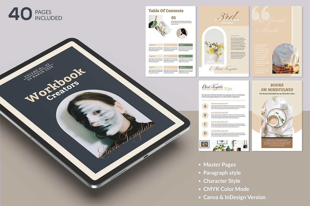 eBook Course template | Workbook, a Brochure Template by ArtisticLand