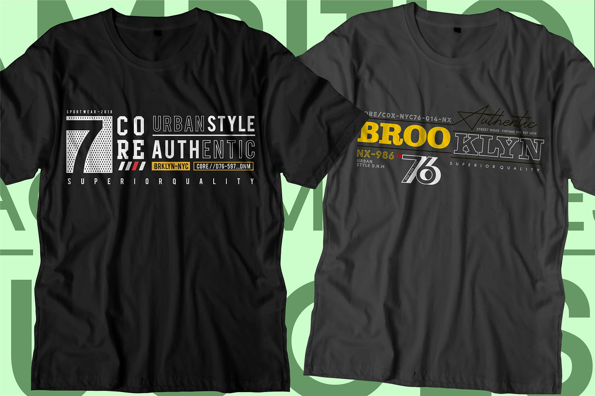 Urban City Typography T Shirt Design, a Graphic by D2PUTRI (Photo 9 of 26)