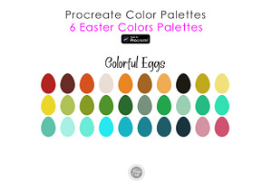 Easter Procreate Color Palettes