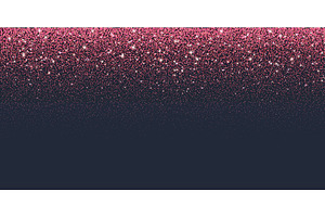 Falling pink shiny glitter particles, a Decorative Illustration by Vector Tradition