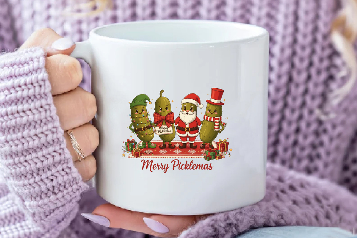 Funny Pickle Christmas PNG, an Illustration by Daily.Designs (Photo 3 of 5)