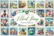 School Postage Stamp PNG, an Illustration by SinaCreation (Thumbnail 1 of 5)