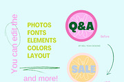 Bold Instagram Icon Templates, a Social Media Template by Hell Yeah Designs (Thumbnail 3 of 4)
