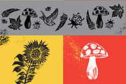 Block Print Hand-drawn Vector Flora, an Object Graphic by charmellow (Thumbnail 4 of 5)