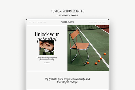 Noelle Carter Wordpress Theme, a WordPress Template by The Cherie Studio