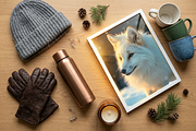 Snowfall Fox Gaze - Winter Photo, an Animal Photo by Aura Canyon HQ (Thumbnail 6 of 6)