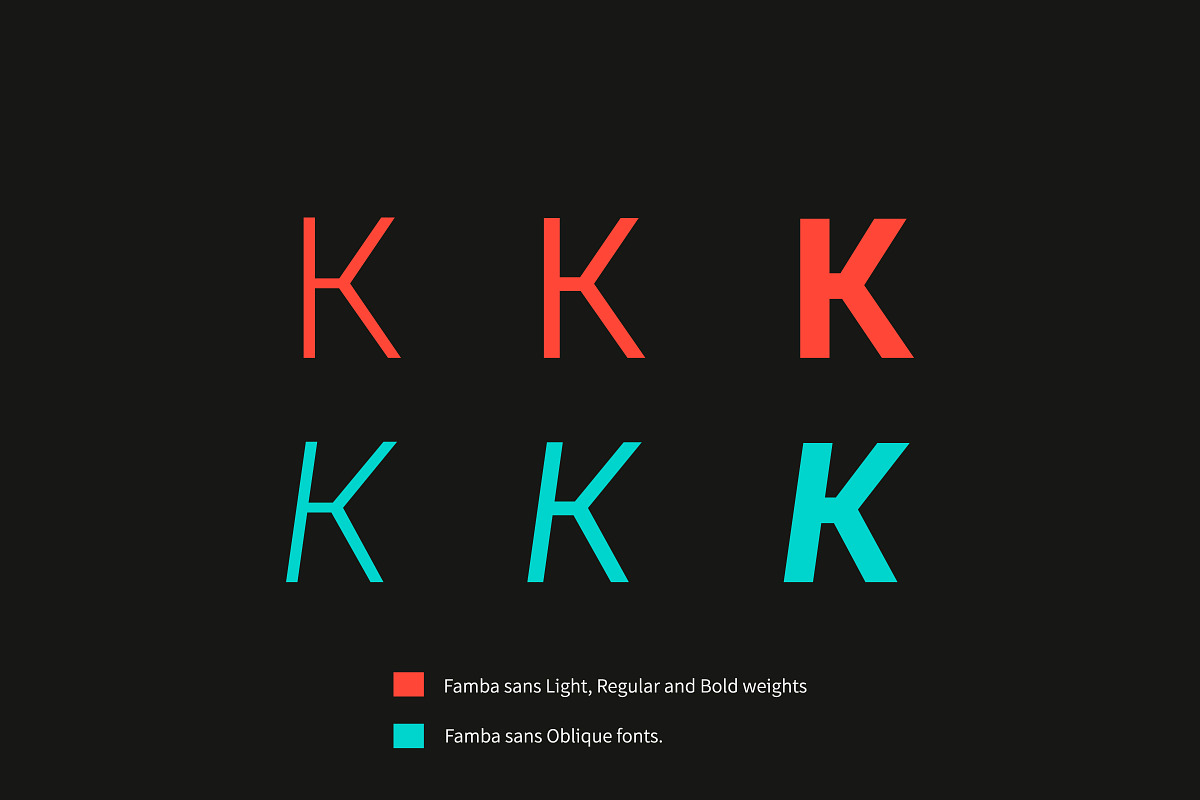Famba Typeface preview 4
