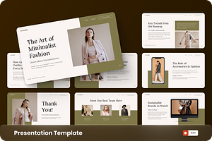 Minimalist Fashion PowerPoint, a Presentation Template by GraphauseProject