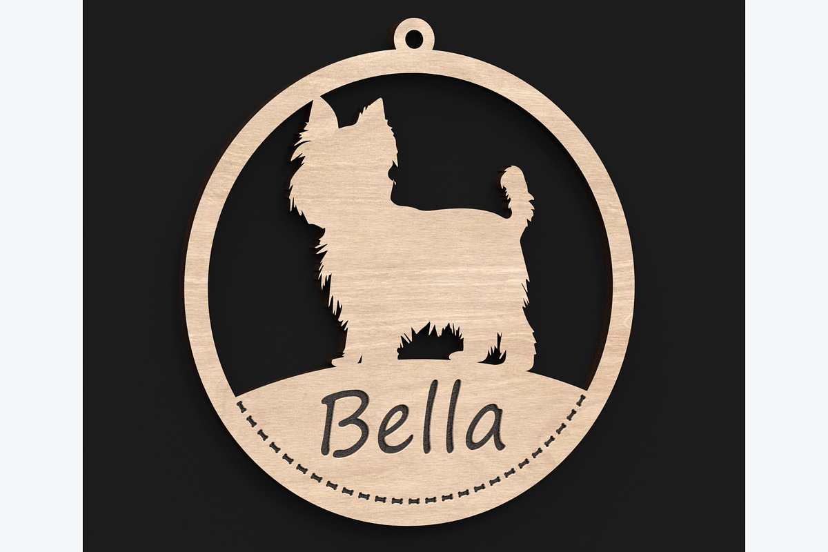 40 Custom Dog Ornaments Laser Files, an Object Graphic by ThemeXDigital (Photo 6 of 9)