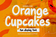 Orange Cupcakes – Fun Display Font, a Handwritten Font by Almarkhatype (Thumbnail 1 of 8)