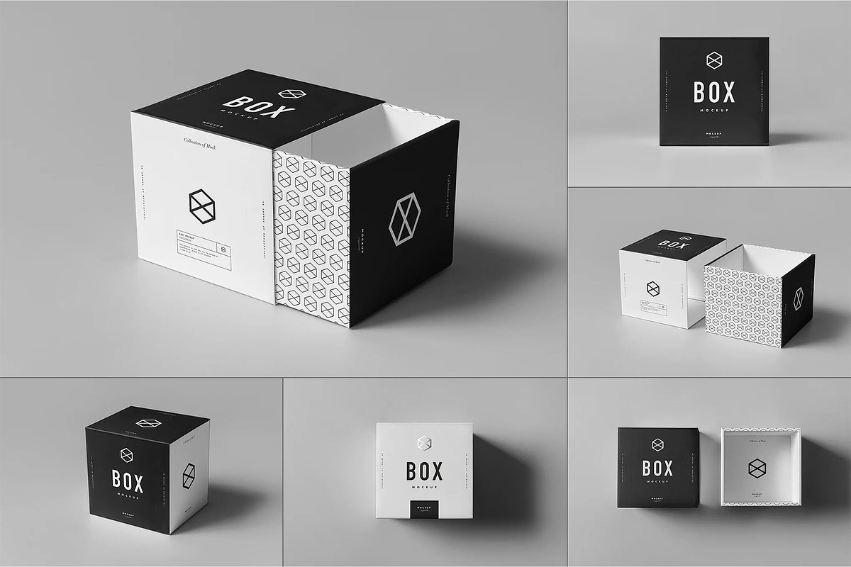 Box Mock-up, a Packaging Mockup by zippypixelstudio (Photo 1 of 8)