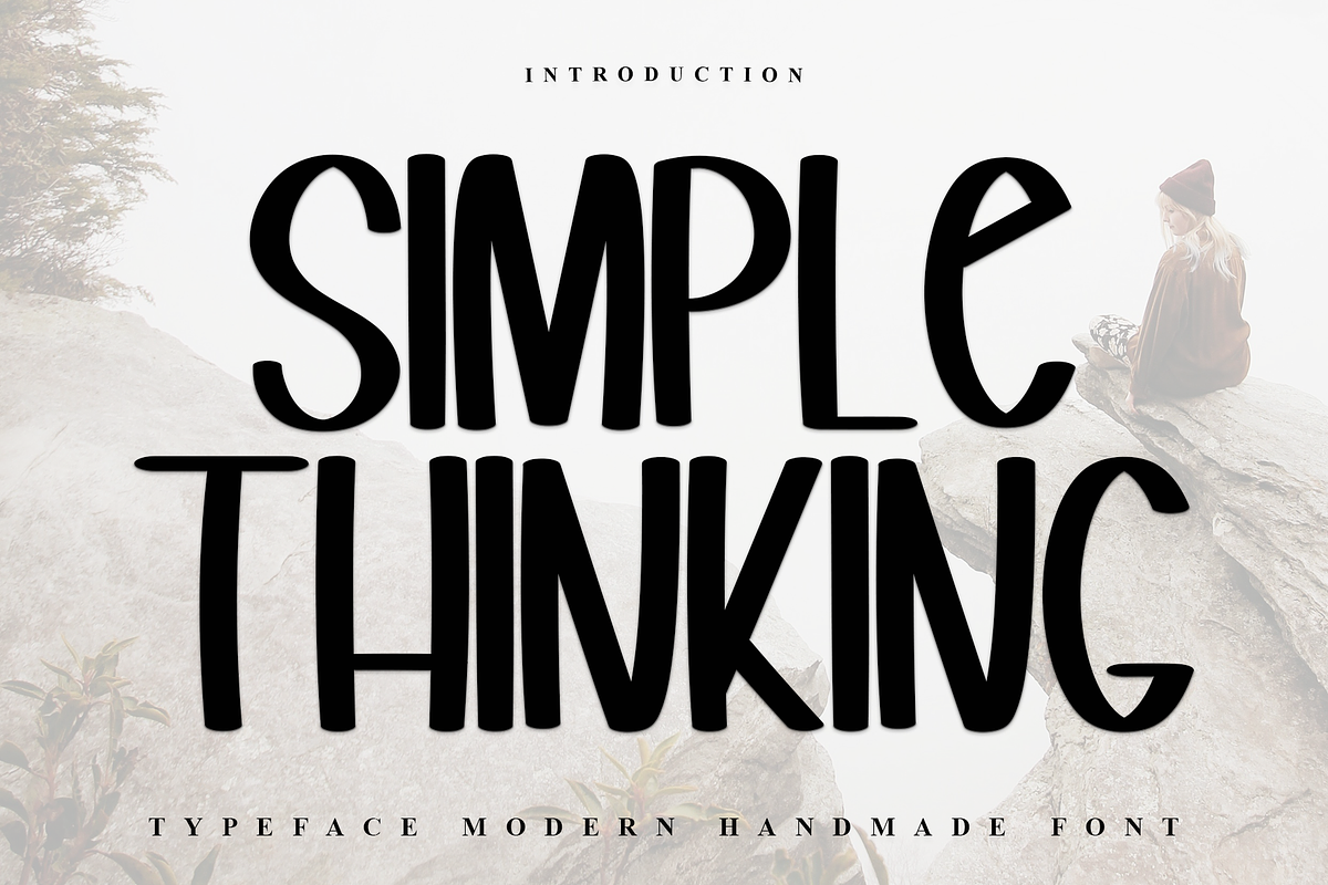 Simple Thinking, a Handwritten Font by InermediaSTUDIO (Photo 1 of 7)