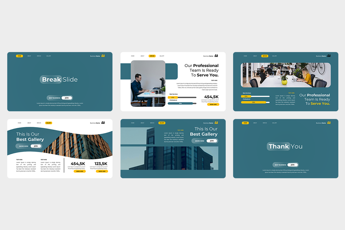 Business - PowerPoint Template, a Presentation Template by Iqsiart Studio (Photo 3 of 3)