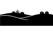 Rural Hills Silhouette, an Object Graphic by Creativeshirt (Thumbnail 19 of 20)