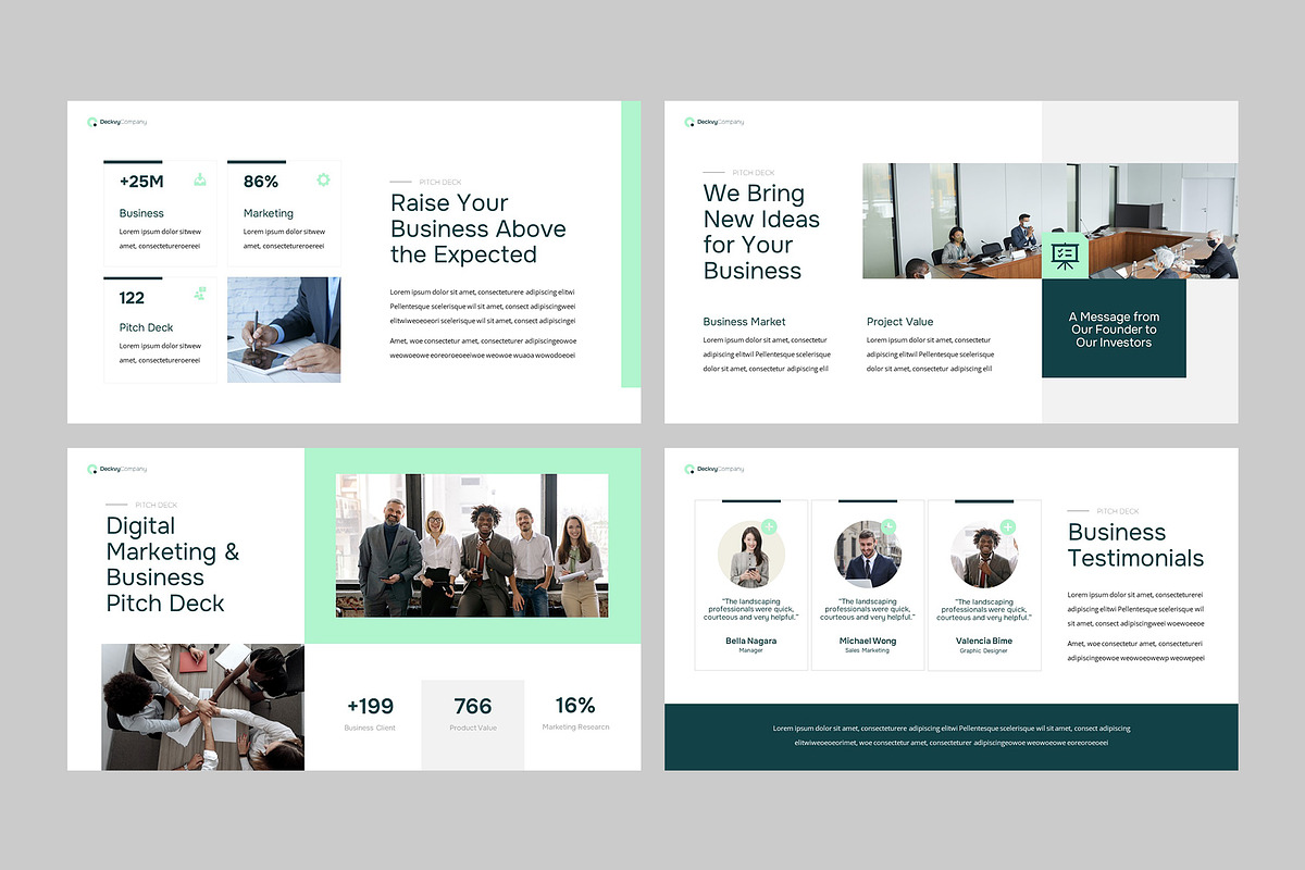 DECKVY - Business Pitch Deck Keynote, a Presentation Template by rgbryand