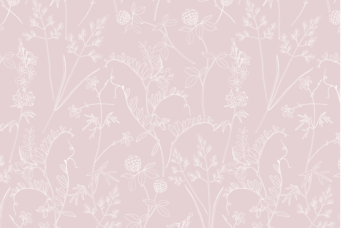 Delicate Herbarium Seamless Patterns, a Pattern Graphic by Maria Budarkiewicz (Photo 10 of 22)