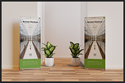 Indoor Roll-Up Banner Mockup, an Advertising Mockup by Muhazdinata (Thumbnail 7 of 10)