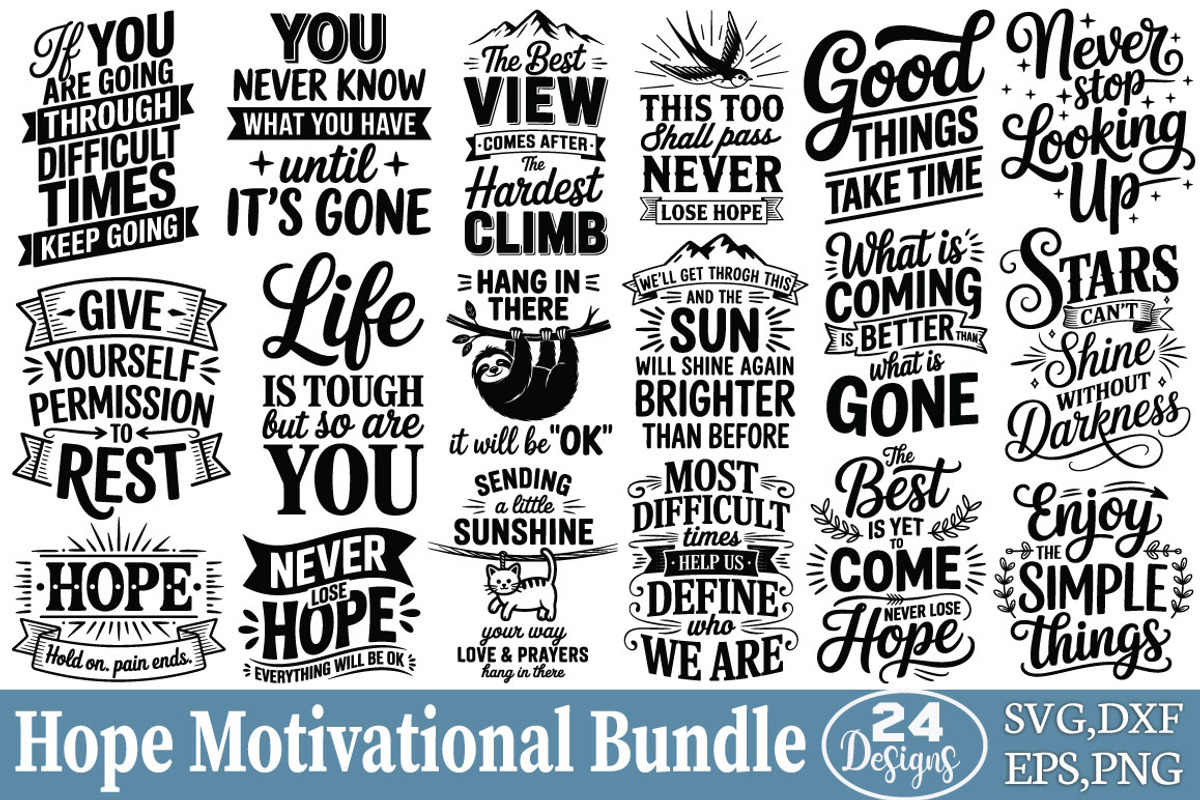 Hope Motivational Bundle, an Object Graphic by DollarSmart (Photo 1 of 4)