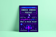Pixel Blue Podcast Flyer, a Flyer Template by herutage (Thumbnail 3 of 4)