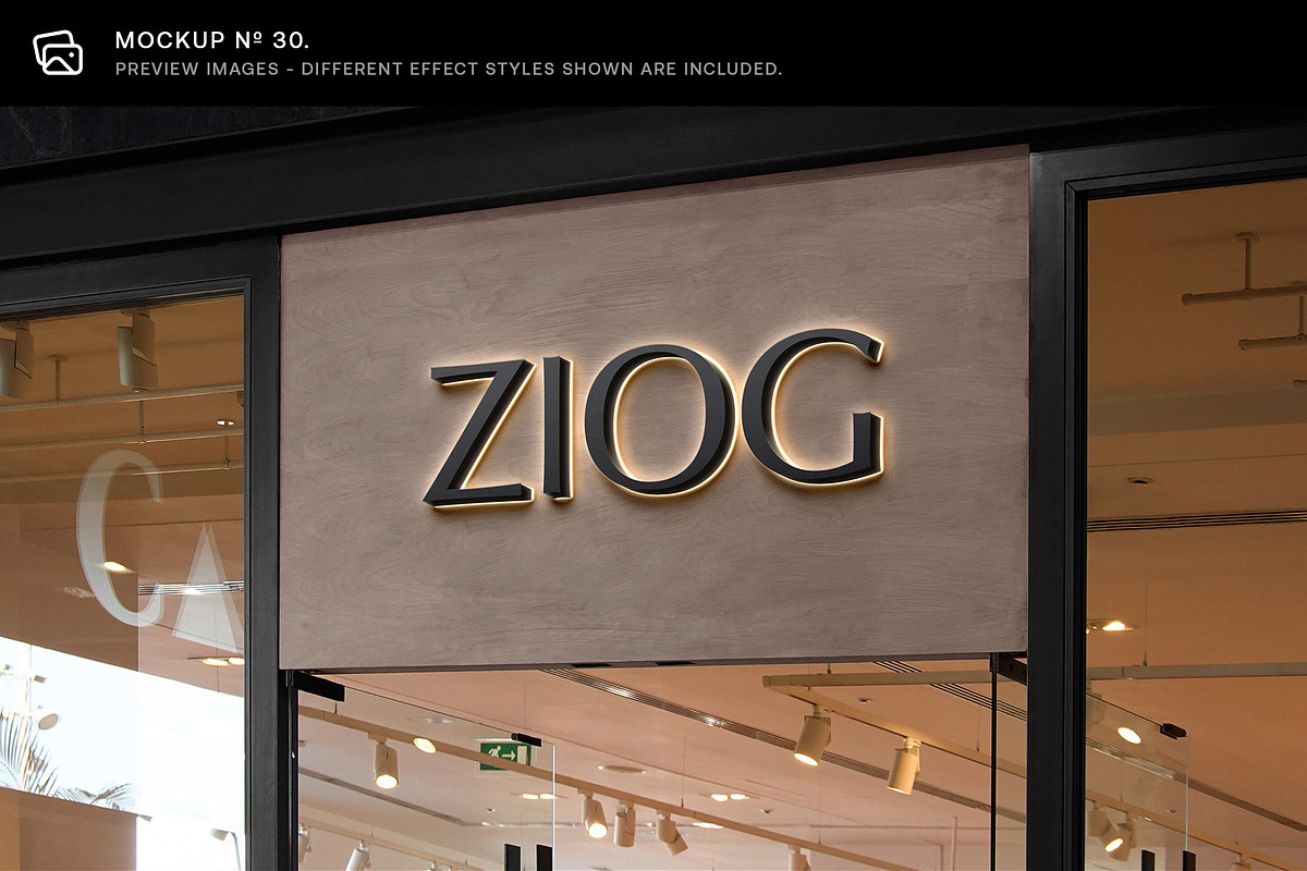 30 Signs & Facade Logo Mockups - V5, a Product Mockup by Asylab (Photo 37 of 38)