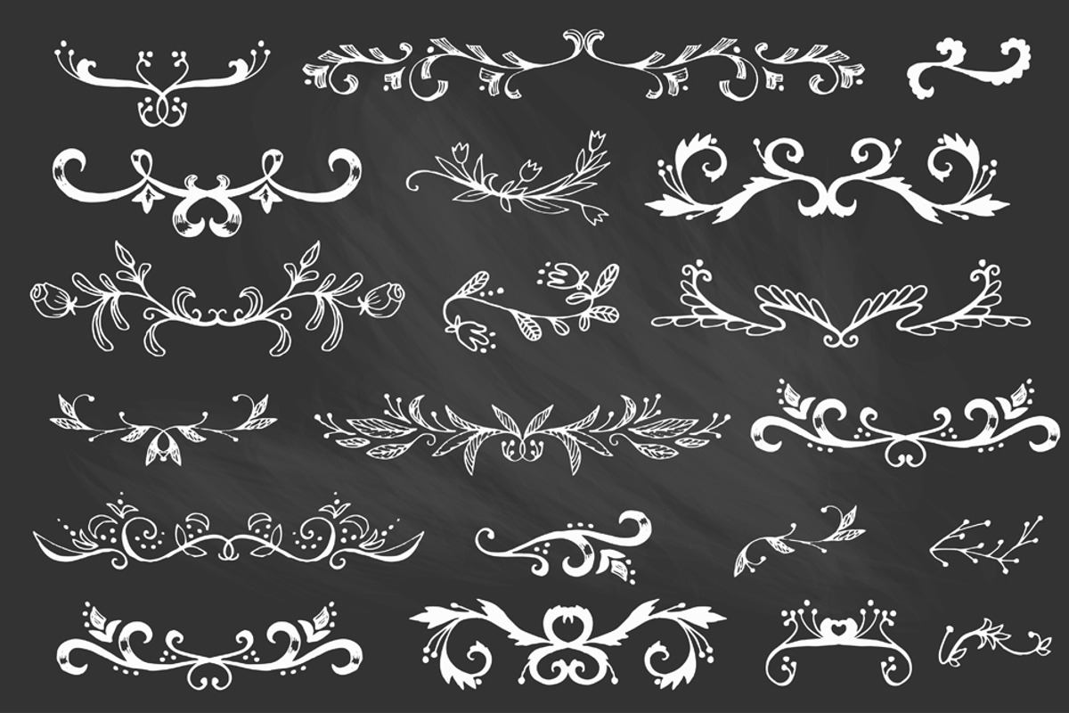 Vintage Chalkboard Elements preview 2