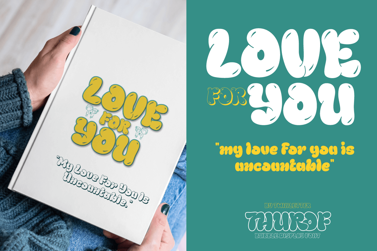 Thurof - Bubble Font, a Handwritten Font by twinstd (Photo 5 of 10)