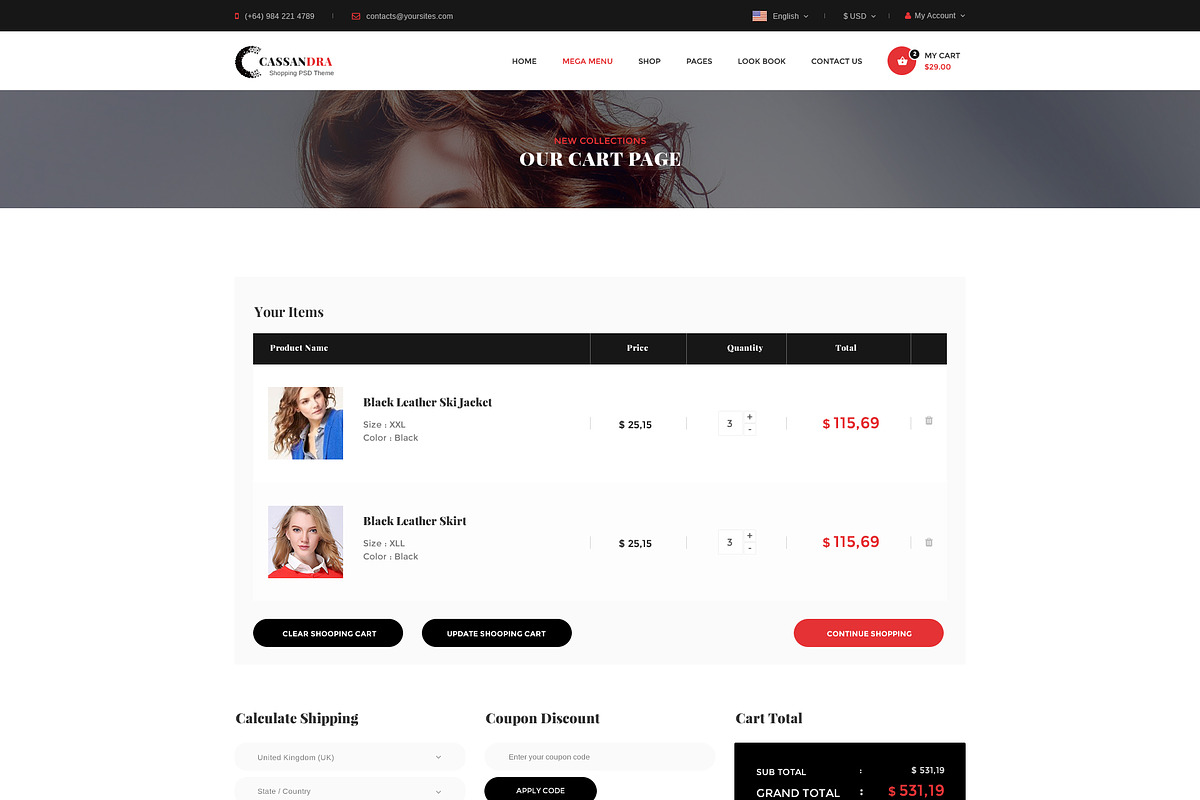 Cassandra - Fashion 2, a Websites & App Template by DigitalCenturySF (Photo 6 of 8)