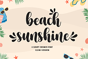 Beach Sunshine, a Script Font by Mozatype (Thumbnail 1 of 8)