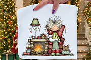 Christmas Grandma Clipart, an Illustration by Craft Nest (Thumbnail 4 of 8)