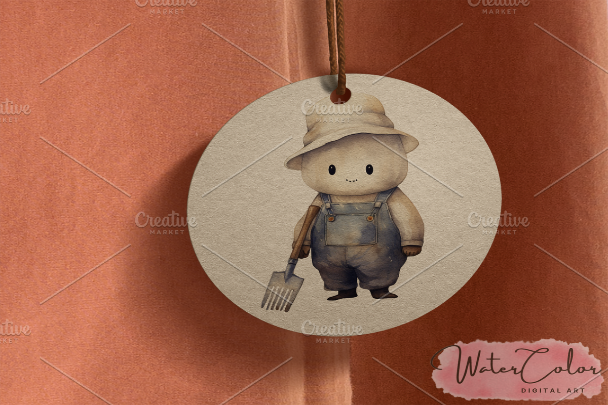 The Cute Ghosts Collection Clipart, a Seasonal Illustration by Watercolor Digital (Photo 8 of 8)