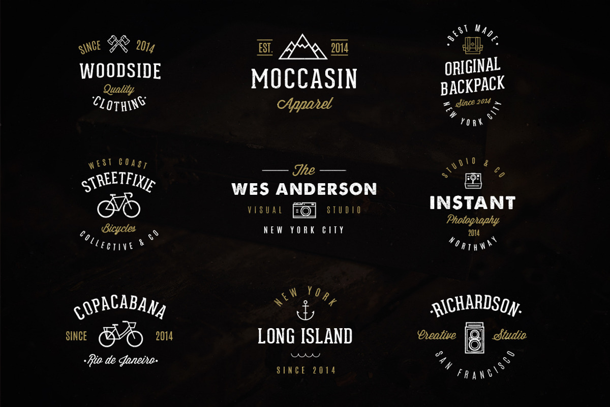 9 New Vintage Logos & Bonus Mockup!, a Branding & Logo Template by GraphicHero (Photo 1 of 4)