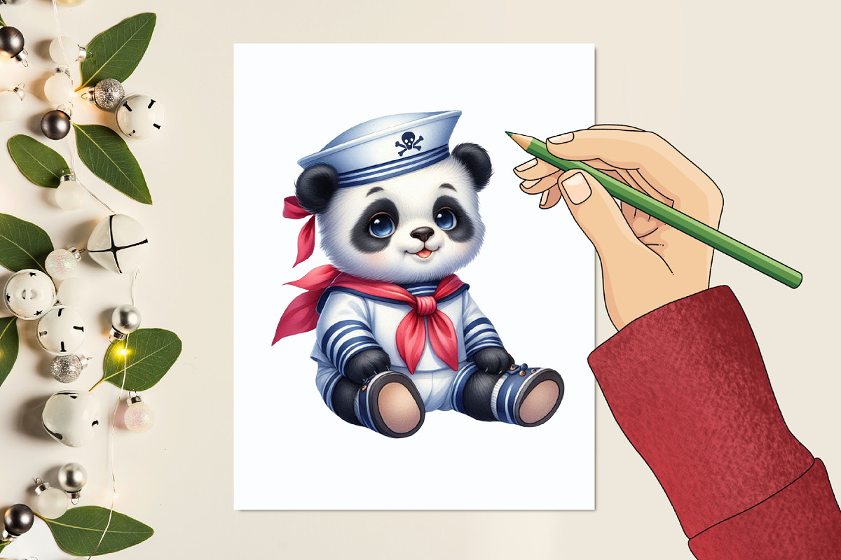 Sailor Clipart, Baby Nautical Clipar, a Graphic by designcity5 (Photo 5 of 5)