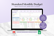 Standard Monthly Budget - Pastel, a Templates & Theme by The Creative Plans co (Thumbnail 1 of 11)