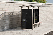 Bus Stop Billboard 2 Mockup, an Advertising Mockup by SLAB! Design (Thumbnail 5 of 7)