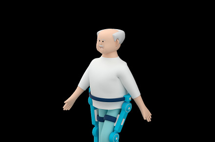Senior man character