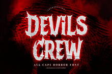 Devils Crew - All Caps Horror Font