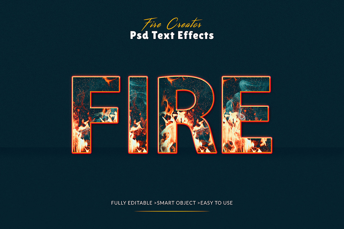 Editable Fire Text Effects, a Layer Style Add-On by MRI STUDIO (Photo 11 of 11)