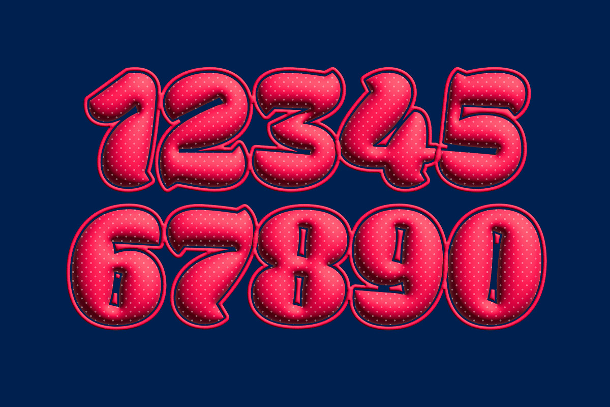 Polka Dot Inflated Text Effect preview 2