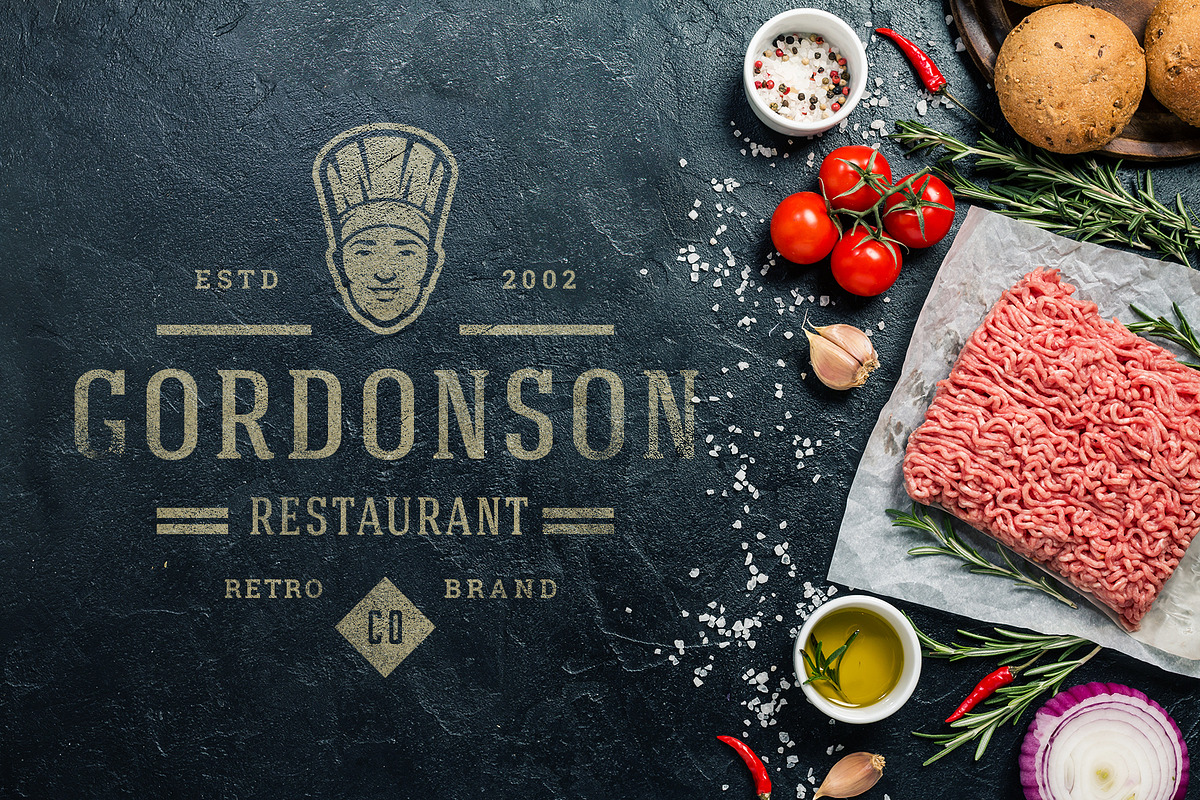 36 Restaurant Logos and Badges, a Branding & Logo Template by Vasya Kobelev (Photo 12 of 20)