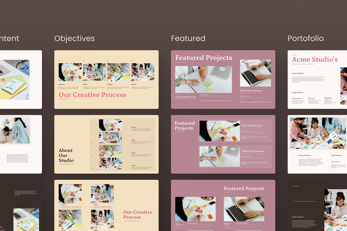 Creative Agency Portfolio PowerPoint, a Presentation Template by SLAB! Design (Photo 7 of 9)