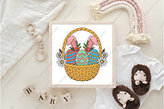 Easter Basket With Bunny PNG, an Illustration by CraftArtStudio (Thumbnail 4 of 4)