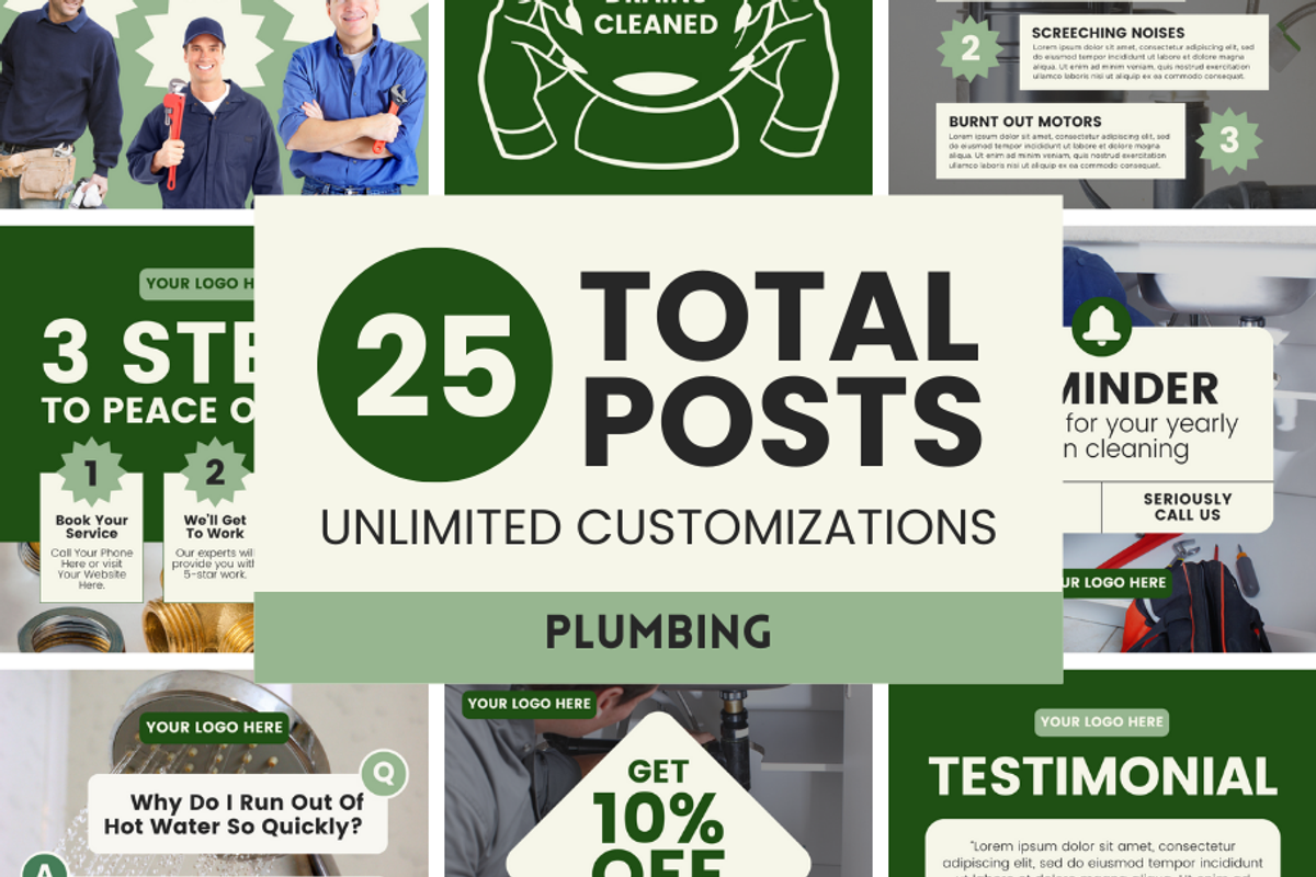 Plumbing Services Social Marketing, a Social Media Template by ShayMadeWhat (Photo 6 of 6)